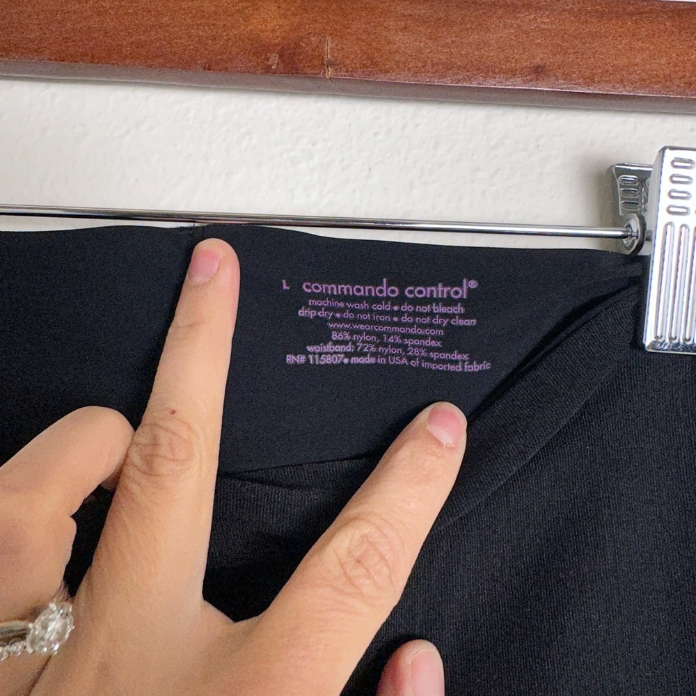 Commando control black shaping shape wear leggings tights L - Picture 2 of 4